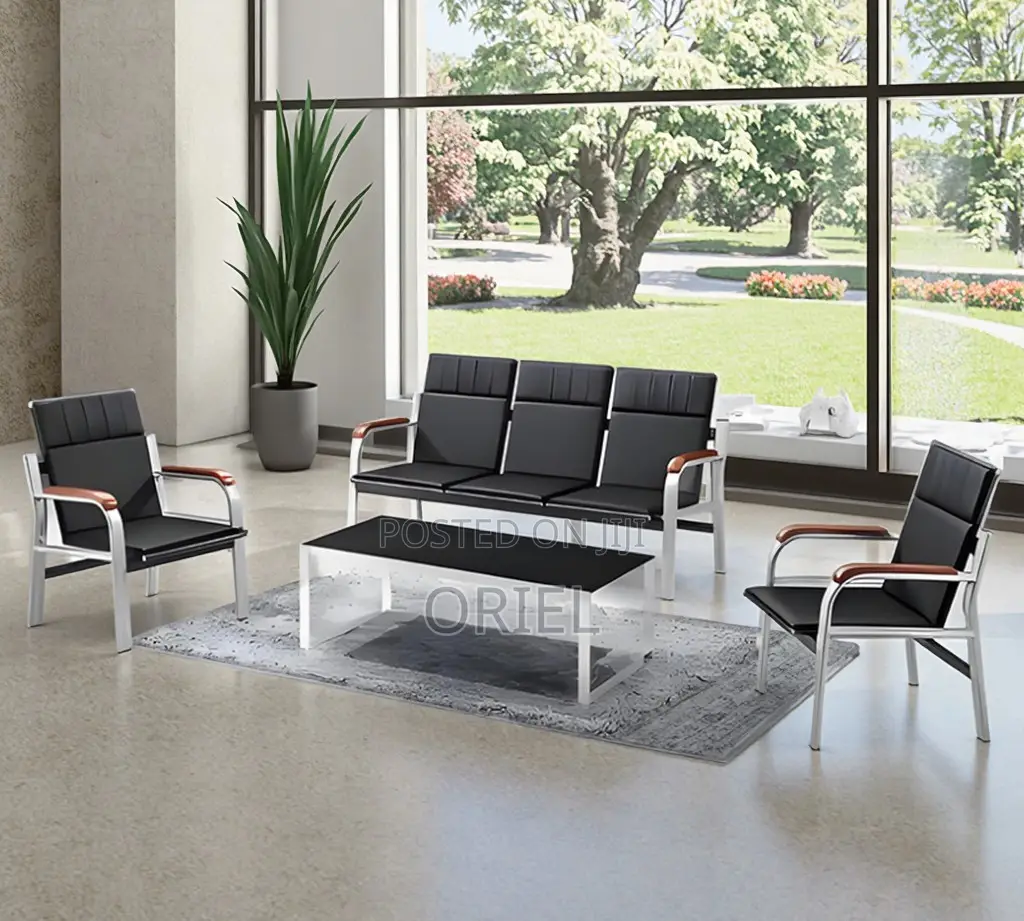 Office Bench : 5-Seater Executive Lobby Reception Sofa-Bench