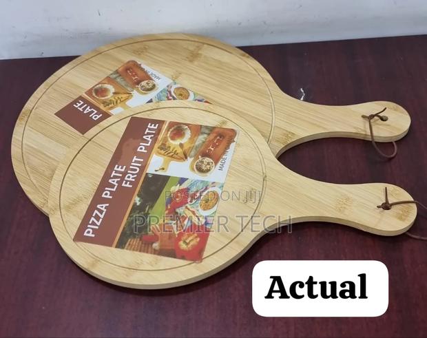 Bamboo Pizza Board Plate - main view