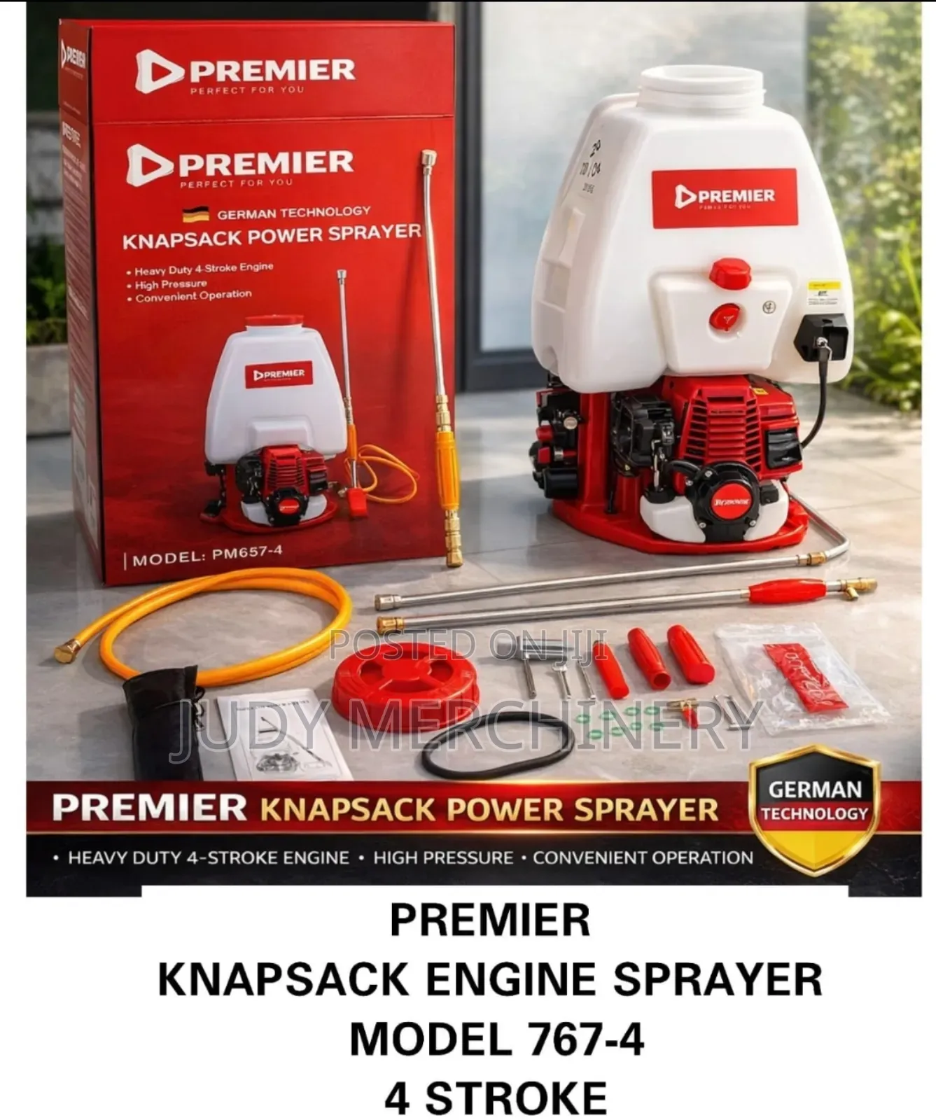 Premier Engine Knapsack Sprayer 4 Stroke