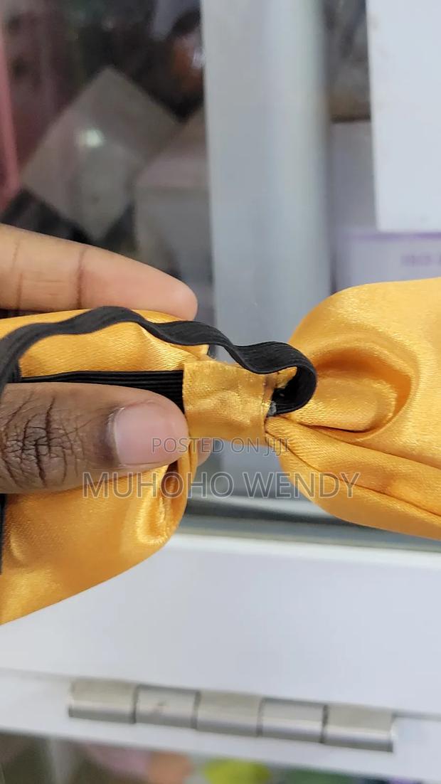 Gold Satin Bow Tie - thumbnail 4