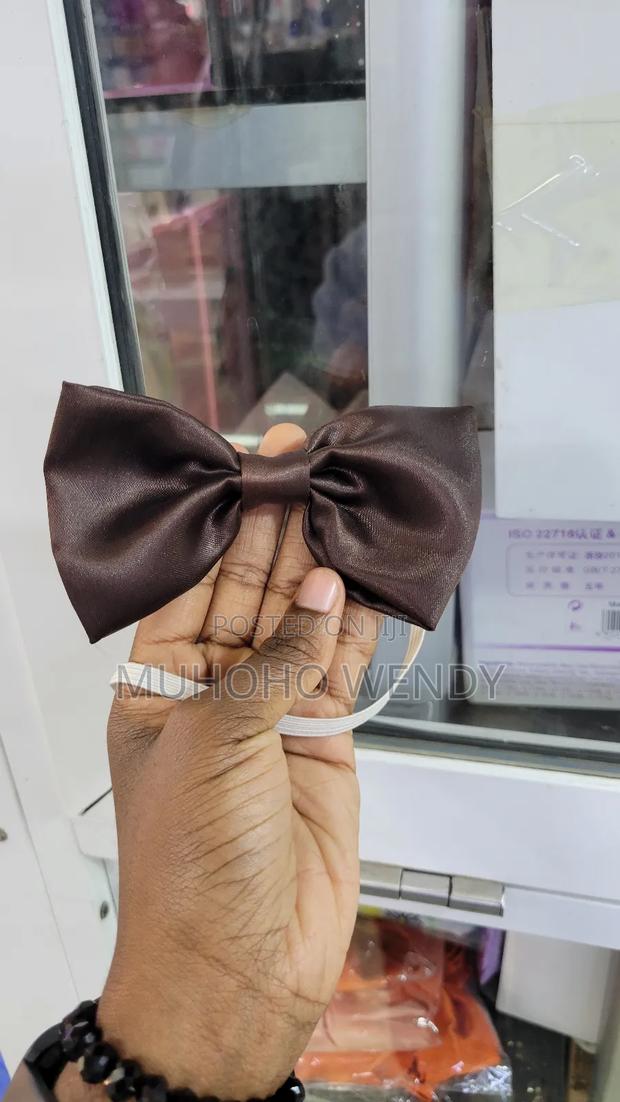 Brown Satin Bow Tir - main view