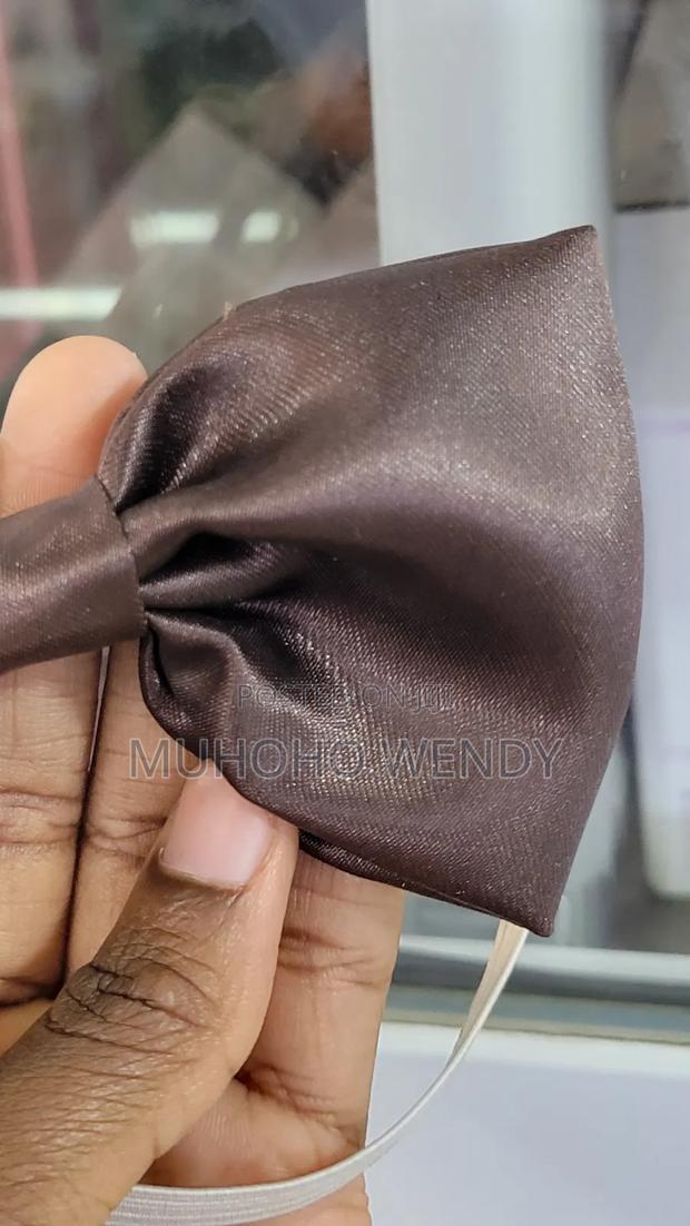 Brown Satin Bow Tir - thumbnail 2