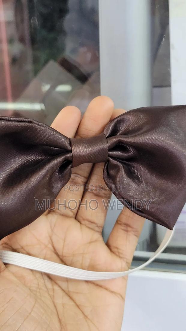 Brown Satin Bow Tir - thumbnail 3