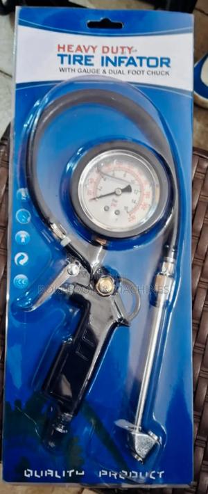Heavy Duty Tire Infator Compressor Gauge With Foot Chuck
