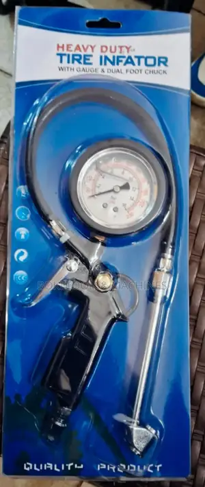 Heavy Duty Tire Infator Compressor Gauge With Foot Chuck