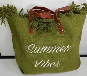 'Summer Vibes' Large Capacity Women Beach/ Market Bag
