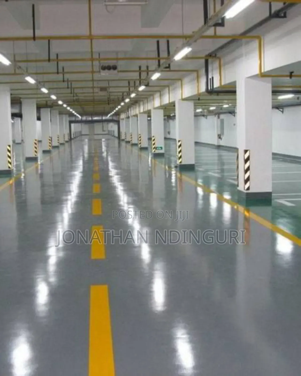 Parking Floor Epoxy Coating Installation
