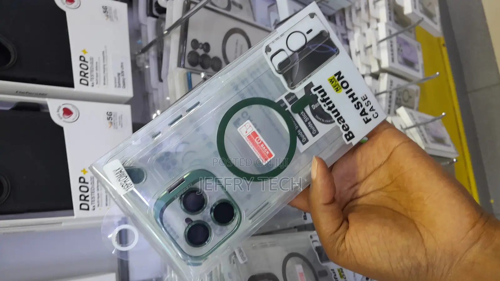 Hunki iPhone 16 Pro Max Dual-Color Clear Magsafe Case With Lense Stand