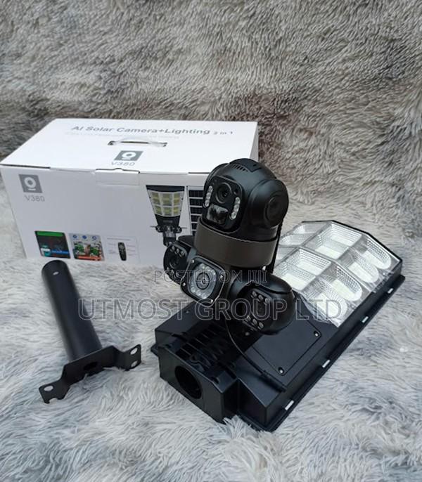 V380 4g Solar Smart Security Camera Triple Lens - main view