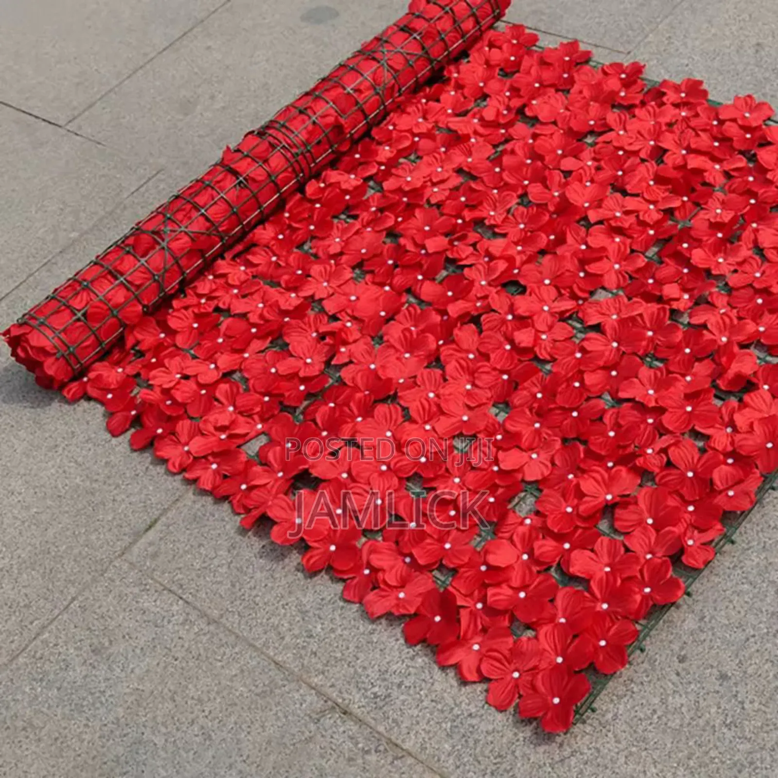 Flowered Coloured Balcony Fence – 3m × 1m – Ks