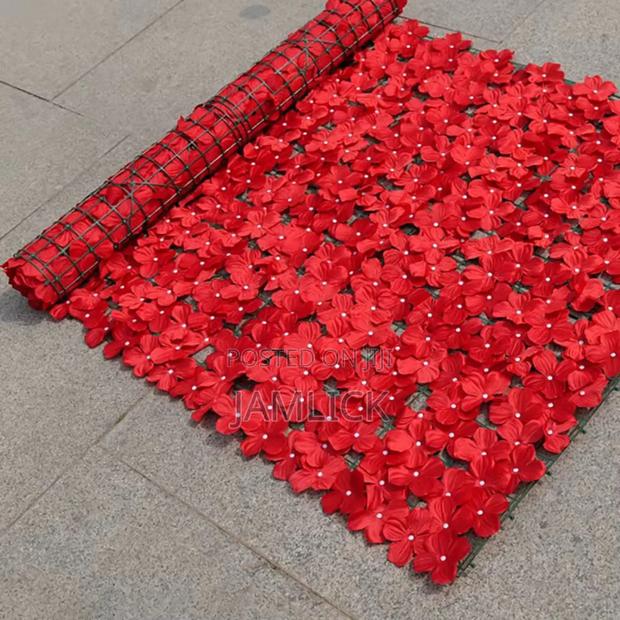 Flowered Coloured Balcony Fence – 3m × 1m – Ks