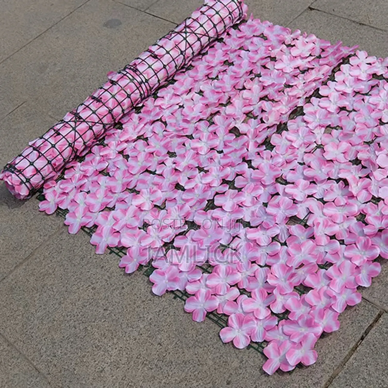 Flowered Coloured Balcony Fence – 3m × 1m – Ks