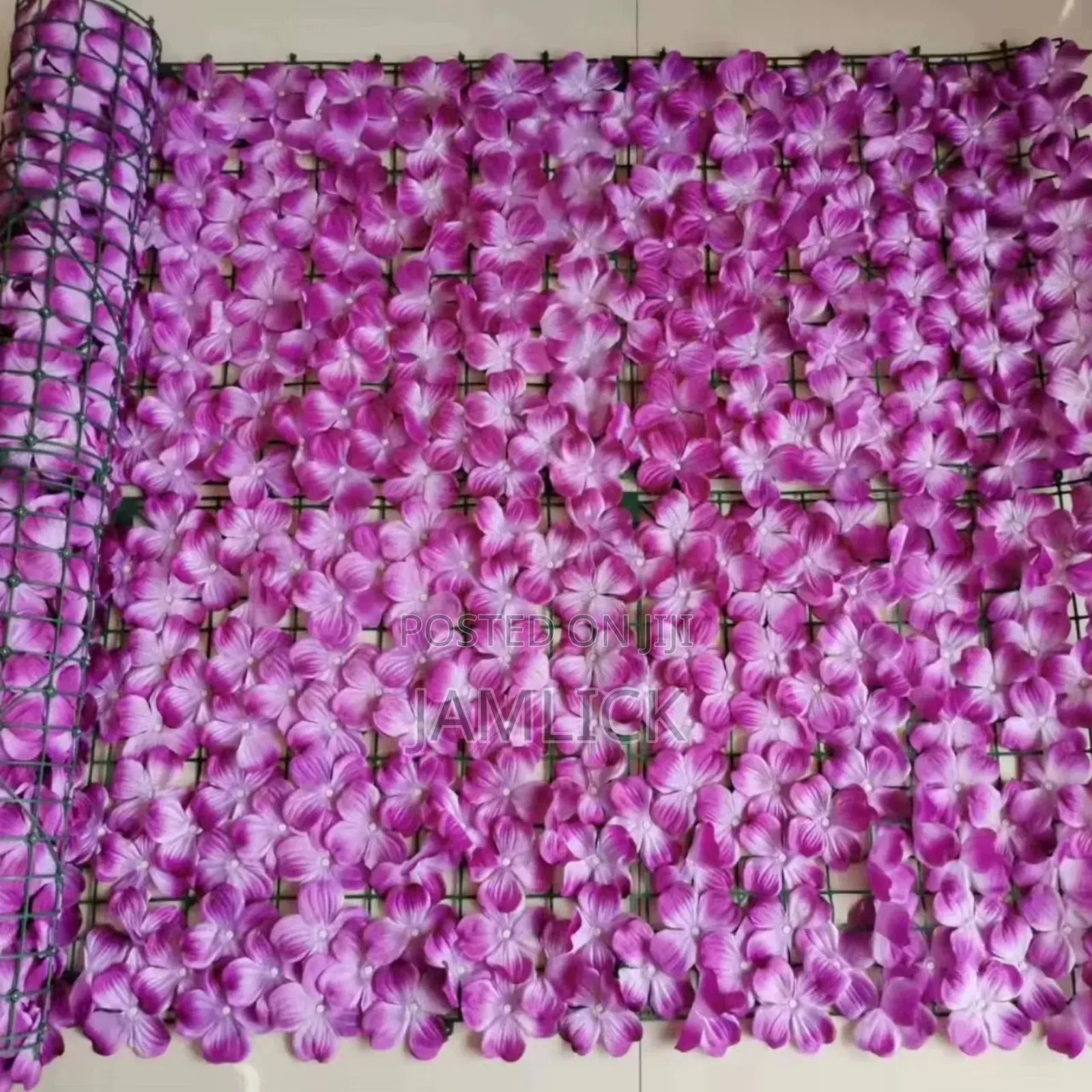 Flowered Coloured Balcony Fence – 3m × 1m – Ks