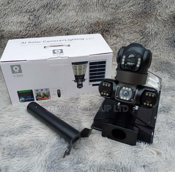 V380 Triple Lens Solar 4g Motion Camera - main view