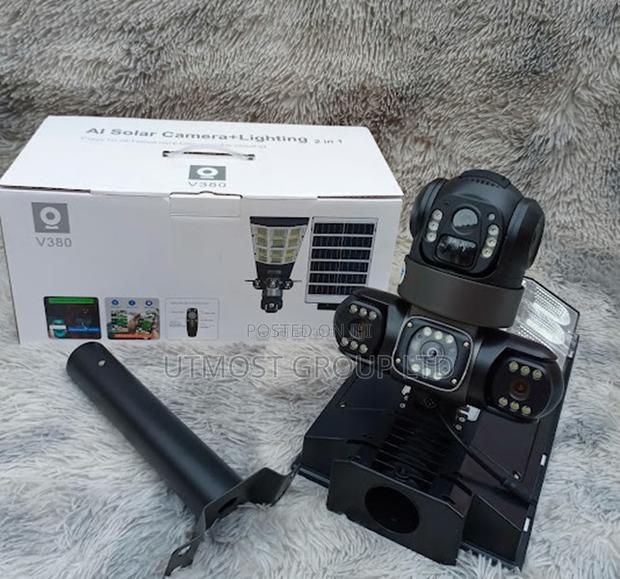 V380 Wireless 4g Solar Triple Lens CCTV - main view