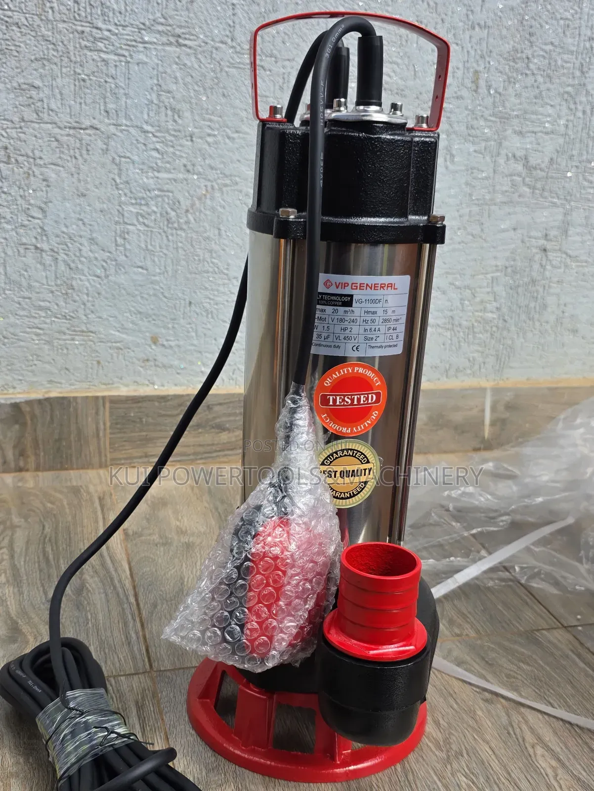 General 1hp Sewage Submersible Pump/ 12m Sewage Submersible Pump