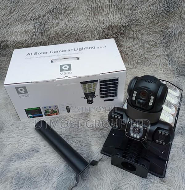 V380 Triple Lens Wireless 4g Solar Camera