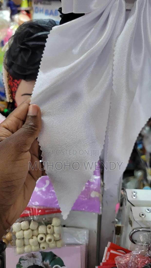 White Silk Bow Clip - thumbnail 2