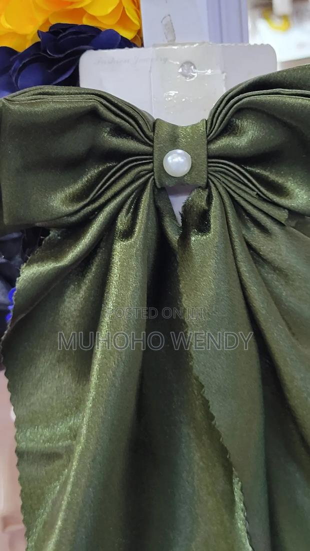 Jungle Green Hair Bow Clip