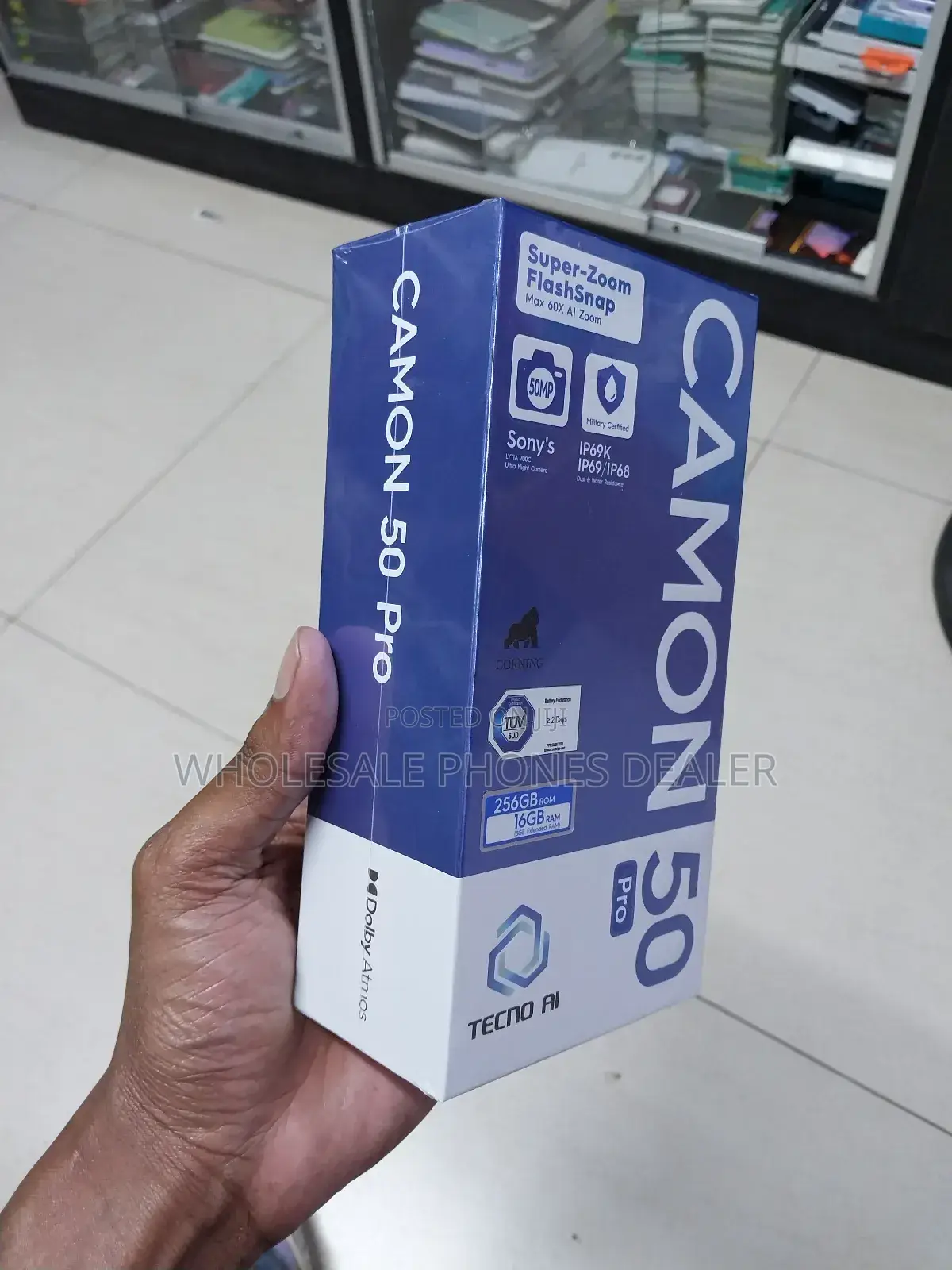 New Tecno Camon 50 256 GB Black