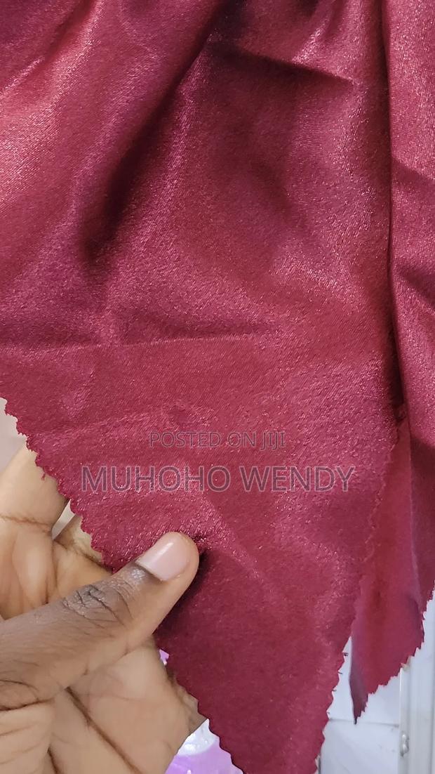 Maroon Silk Hair Bow Clip - thumbnail 2