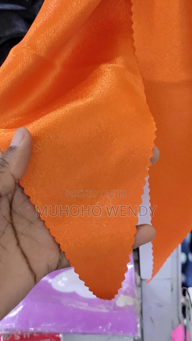 Orange Silk Hair Bow Clip