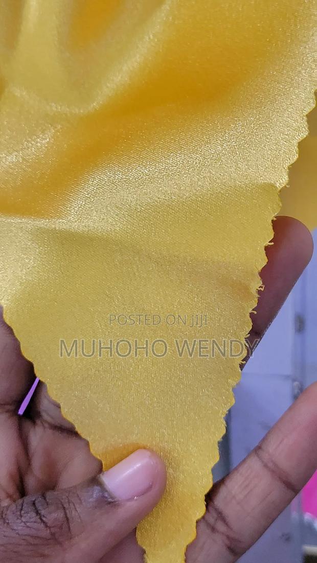 Gold Silk Hair Bow Clip - thumbnail 3