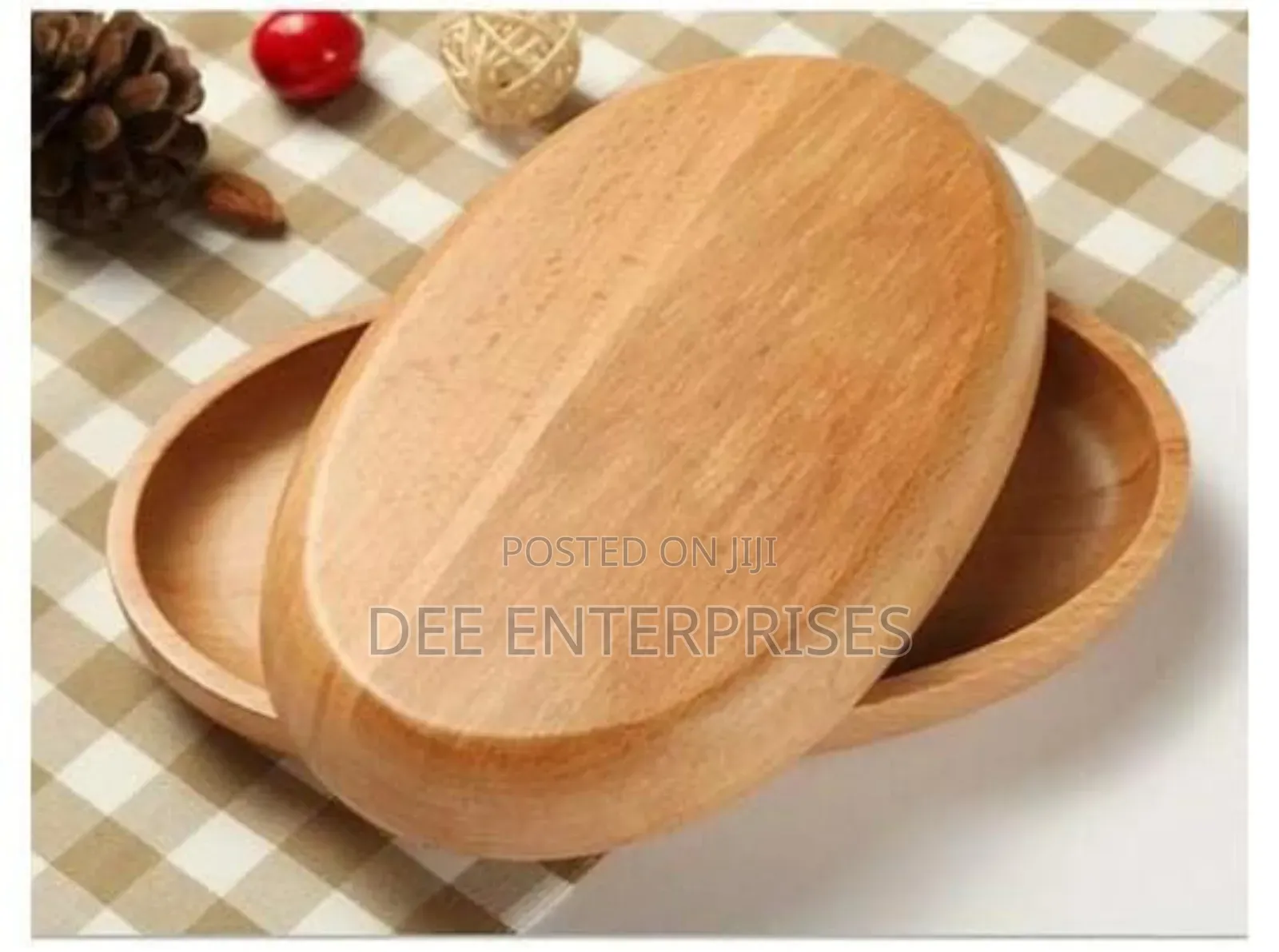 Oval Bamboo Dough Bowl