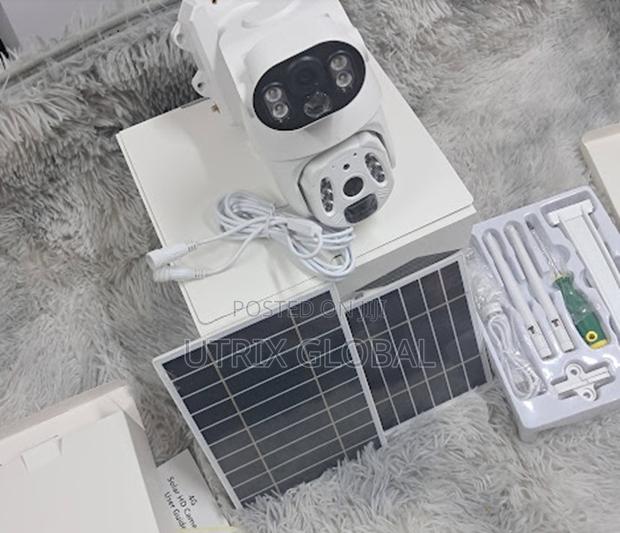 Ubox Dual Panel 6mp 4g Solar Cctv Camera