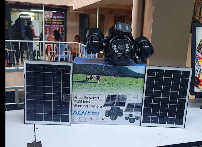 Olar Powered Cameras 6mp Triple Lens