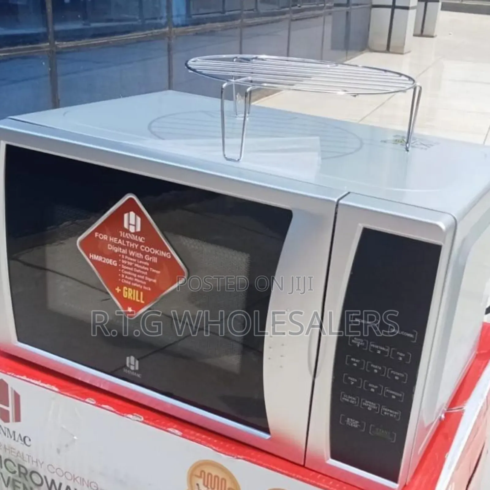 Hanmac Hmr20eg Digital Microwave With Grill 20l