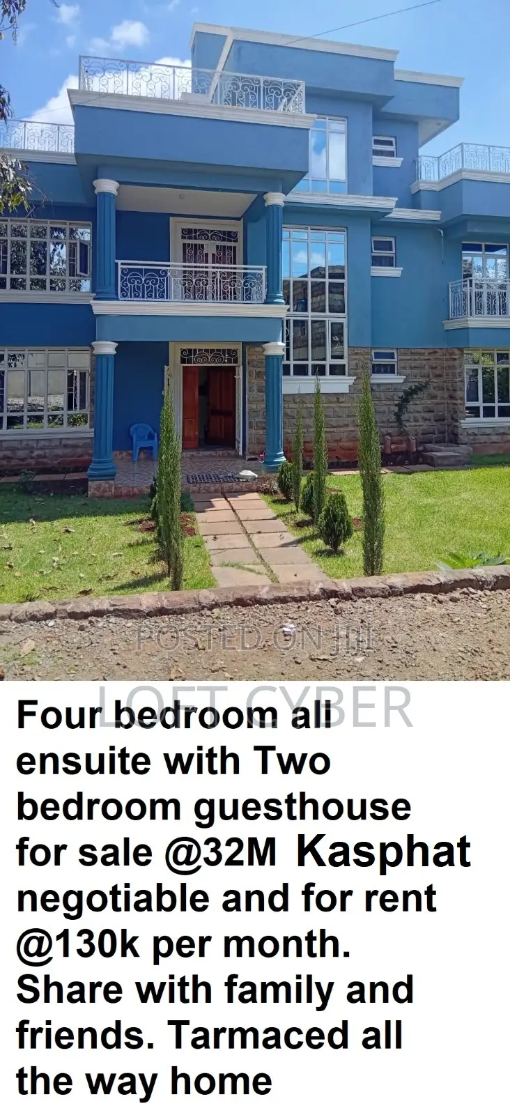 4bdrm House in Kasphat, Kiambu CBD for sale