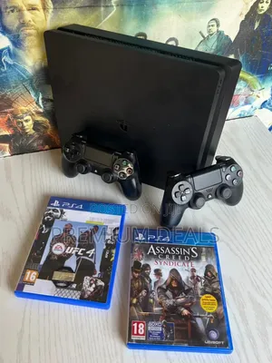 Ps4 Slim Two Games With Two Pads.
