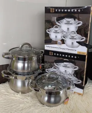 6 Pieces Edenburg Eb-3716 Stainless Steel Cookware Set