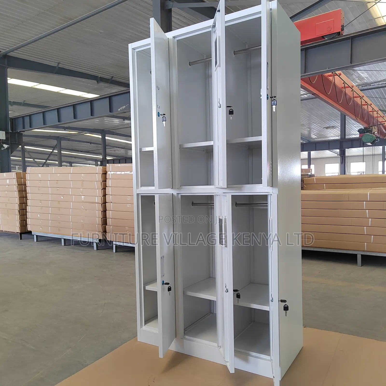 Metal Gym Locker 15 Door Steel Clothes Storage Cabinet Cupboard