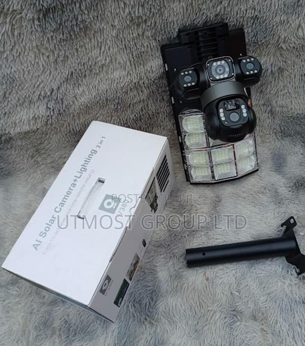 V380 4g Solar Powered CCTV With Floodlight