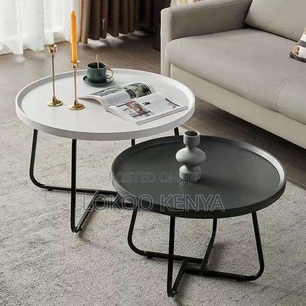 Coffee Table ; Wooden Round Coffee Table - thumbnail 11