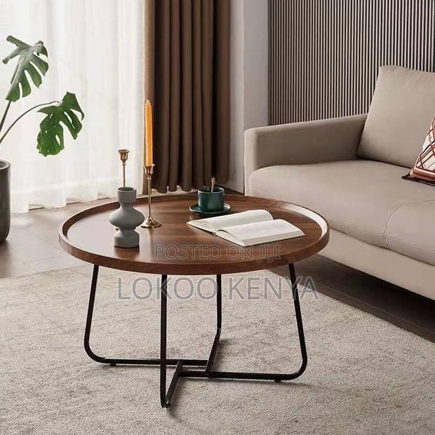 Coffee Table ; Wooden Round Coffee Table - thumbnail 14