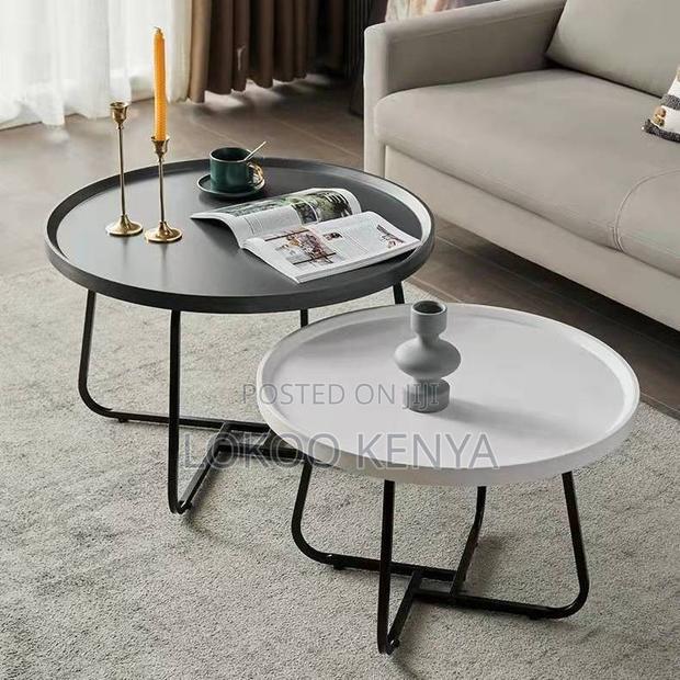 Coffee Table ; Wooden Round Coffee Table - thumbnail 16