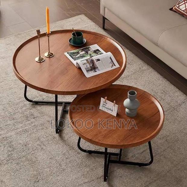 Coffee Table ; Wooden Round Coffee Table - thumbnail 18