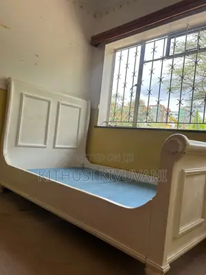 Solid Wooden Sleigh Bed Frame