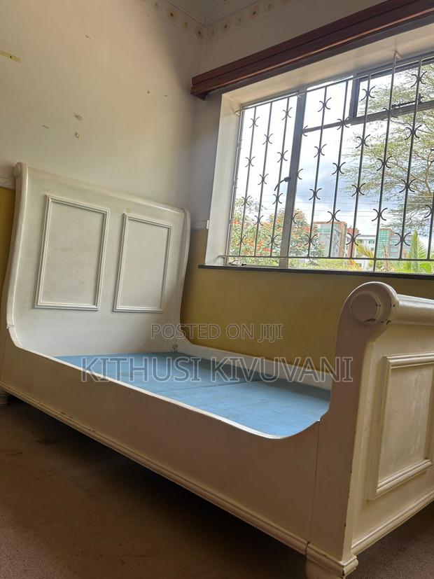 Solid Wooden Sleigh Bed Frame