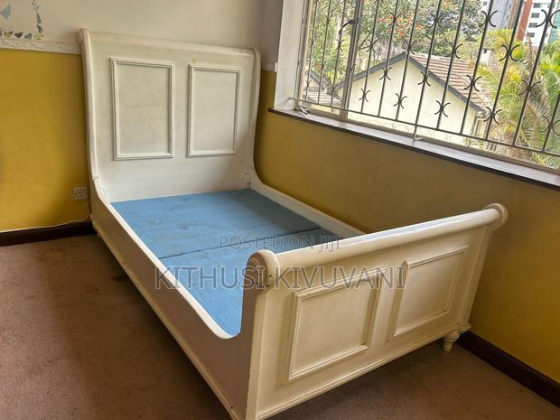 Solid Wooden Sleigh Bed Frame - thumbnail 3