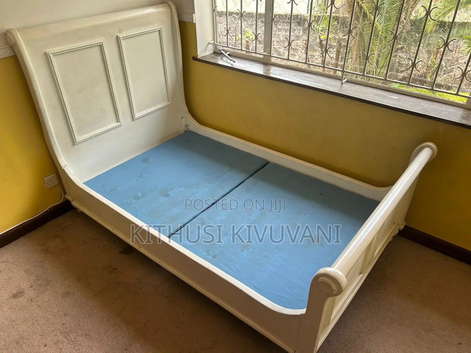 Solid Wooden Sleigh Bed Frame