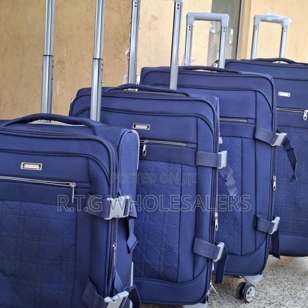 Luxurious 4‐In‐1 Fabric Suitcase Briefcase Travel Bag