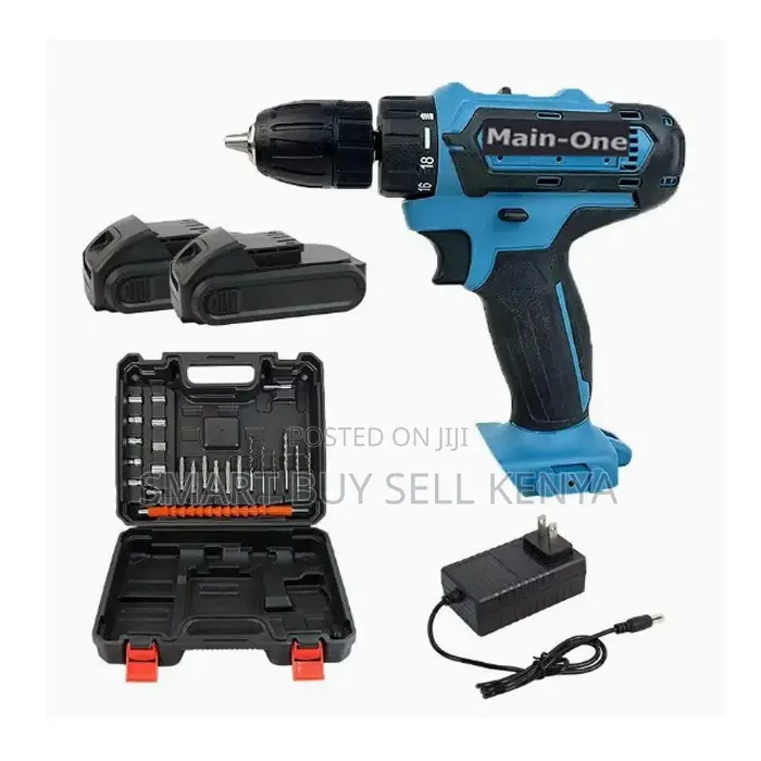 Longer Lasting Cordless Drill With Drilling and Impact Functions