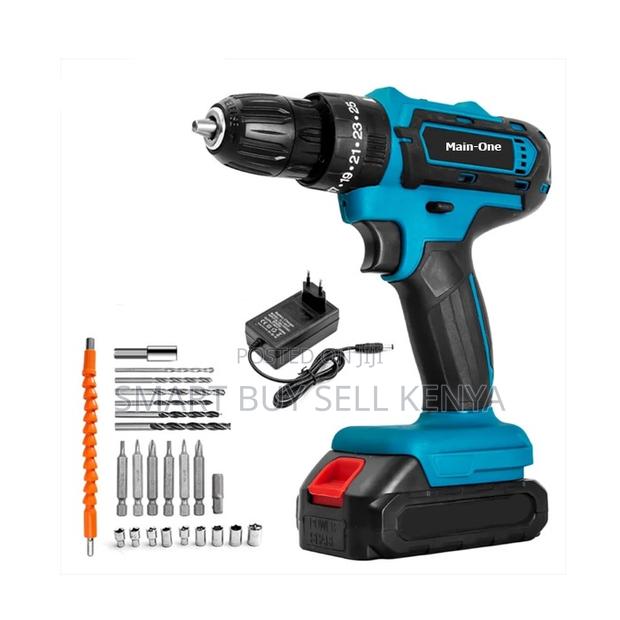 Reliable Performance Cordless Drill With Drilling and Impact Functions - main view