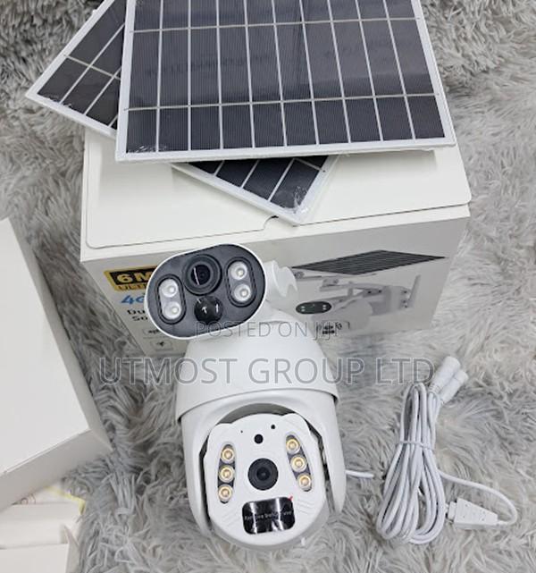 Ubox 6mp Dual Lens 4g Solar PTZ Camera Dual Panel