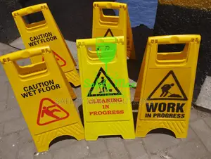 Wet Floor/Cleaning In Progress Signs