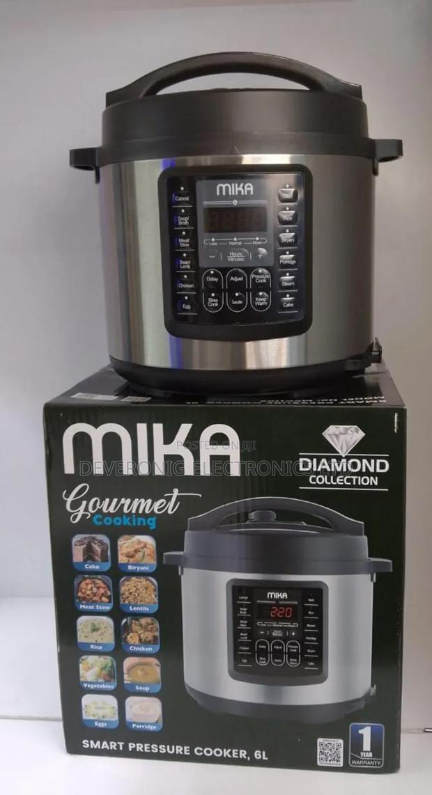6 Litres Mika Smart Pressure Cooker